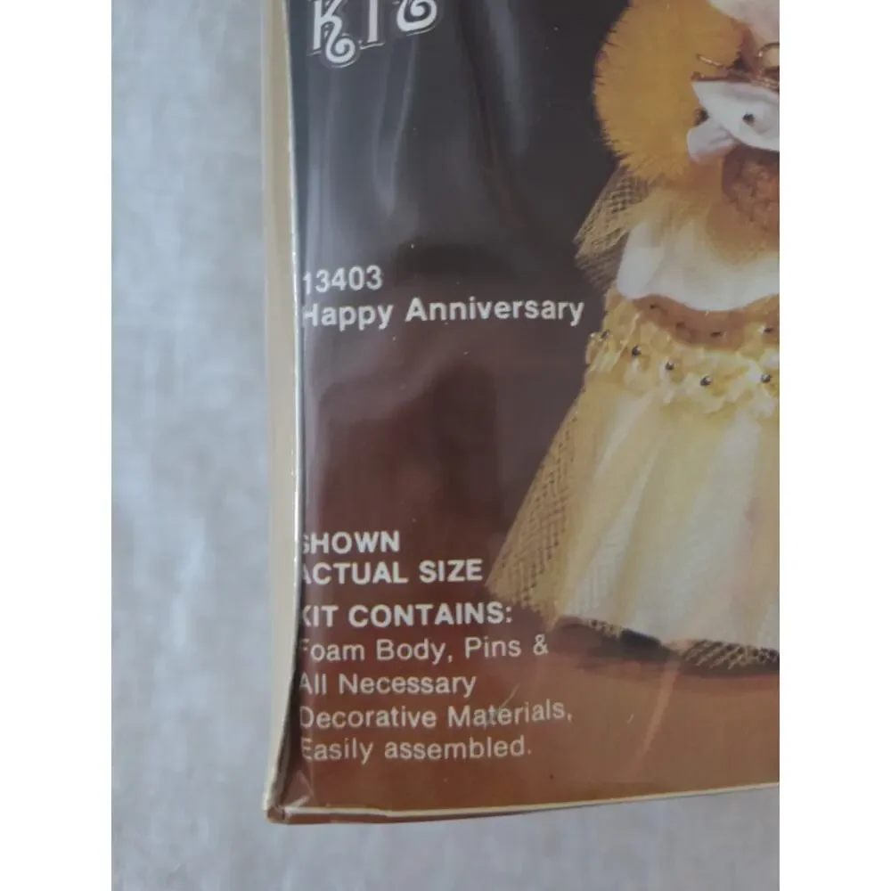 Walco Li'l Missy Beaded Doll Kit Sequin Vintage Happy Anniversary #13403